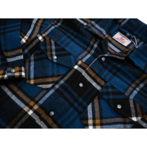 Сорочка дитяча A-Yugi фланелева в клітину (17132-164B-blue)