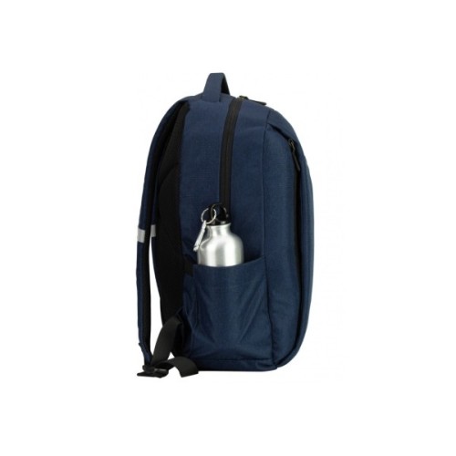 Рюкзак шкільний Optima 17.5" USB Techno чоловічий 0.7 кг 16-25 л Синій з виділеними елементами (O97590-02)