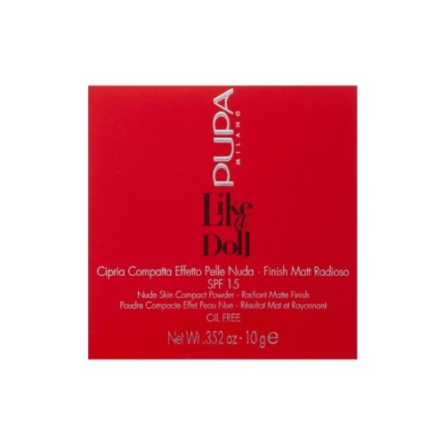 Пудра для обличчя Pupa Like A Doll Compact Powder 002 - Nude (8011607212149)