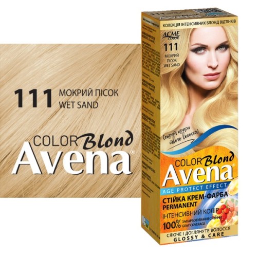 Фарба для волосся Acme Color Avena Blond Color Стійка 111 - Мокрий пісок (4823115502445)