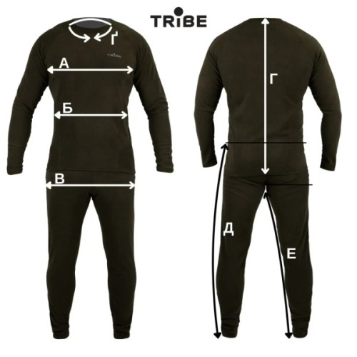 Комплект термобілизни Tribe Microfleece оливковий M (T-KA-0015-olive-M)