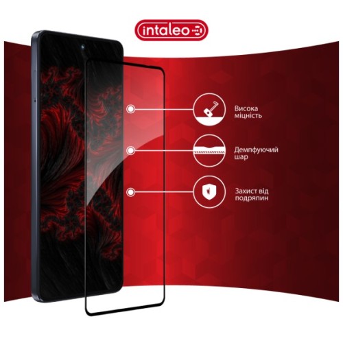 Скло захисне Intaleo Full Glue ESD Moto G86 Power Black (1283126627668)