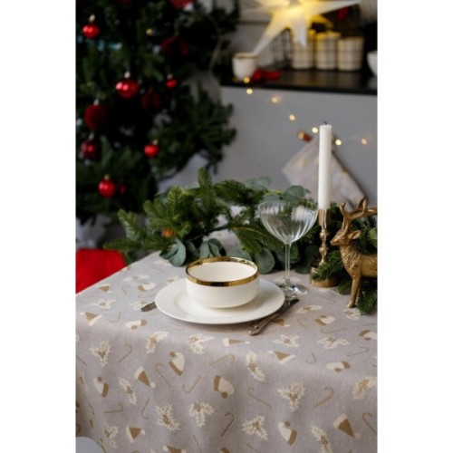 Скатертина Прованс Шапочки на бежевому 136х220 см (036560)
