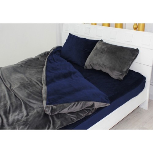 Постільна білизна MirSon Велюр Winter Frost 28-0005 + 28-0006 Tagetes Velvet 2х143х210 (2200004007854)