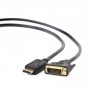 Кабель мультимедійний DisplayPort M to DVI M 3.0m Cablexpert (CC-DPM-DVIM-3M)