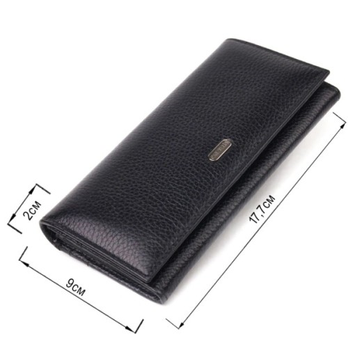 Гаманець Canpellini З натуральної шкіри Чорний (21658)