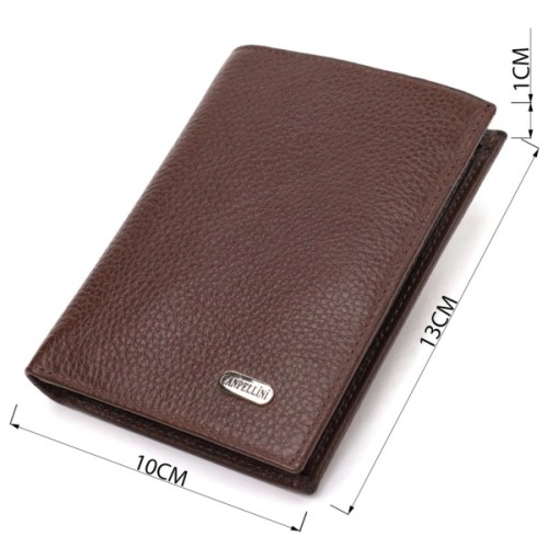 Гаманець Canpellini З натуральної шкіри Коричневий (21756)