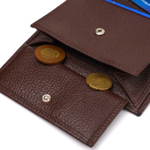 Гаманець Canpellini З натуральної шкіри Коричневий (21756)