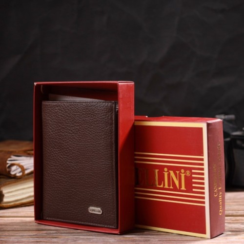 Гаманець Canpellini З натуральної шкіри Коричневий (21756)