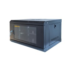 Шафа настінна GEAR 6U 19'' 600x600x300 мм, + полка 19", black (GWMSN-6U-600-600)