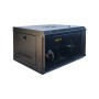 Шафа настінна GEAR 6U 19'' 600x600x300 мм, + полка 19", black (GWMSN-6U-600-600)