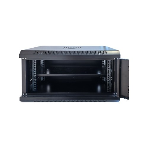 Шафа настінна GEAR 6U 19'' 600x600x300 мм, + полка 19", black (GWMSN-6U-600-600)