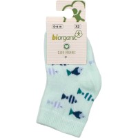 Шкарпетки дитячі Bibaby з рибками (68377-0-6-green)