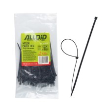 Стяжка Alloid 2.5х100мм, пластик, 100шт./уп., чорний (PC-25100B)