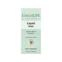 Вітамінно-мінеральний комплекс ChildLife Clinicals Залізо рідке, смак ягід, Liquid Iron, 118 мл (CLC30701)