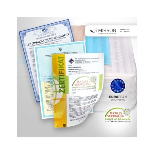 Наматрацник MirSon Royal Pearl Waterproof Aloe Vera 304/3 70x190 см (2200000369345)