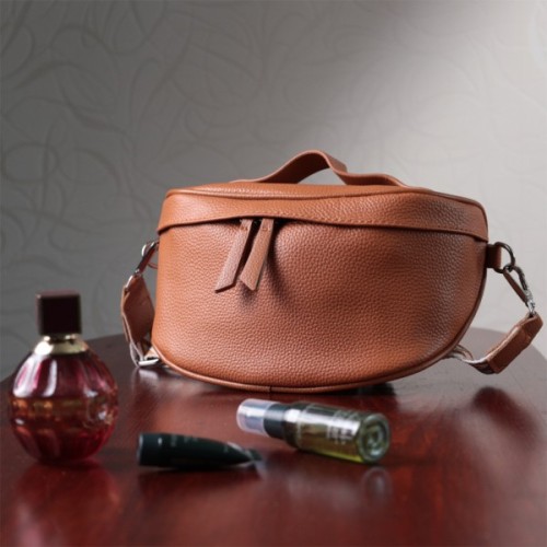 Сумка Vintage З натуральної шкіри Руда (22658)