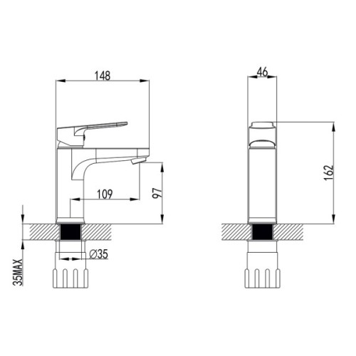 Змішувач Corso MARMORE DB-1A138C (9623000) (DB-1A138C)
