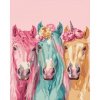 Картина по номерам Santi "Казкові коні", 40*50см (955767)