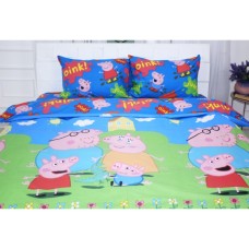 Постільна білизна MirSon Бязь Ranforce Elite 17-0507 Peppa Сімейний (2200004682891)