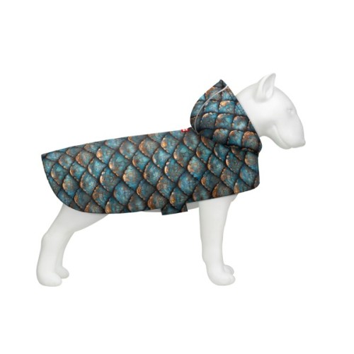 Дощовик для тварин WAUDOG Clothes з капюшоном "Луска" L (358-0179)