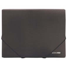 Папка на резинках Economix А4 фактура "помаранч", чорна (E31601-51)