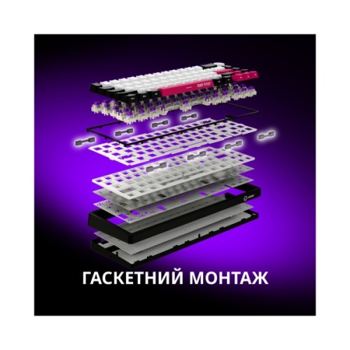 Клавіатура Lorgar KBP70MW Pro RGB Wireless/Bluetooth/USB UA Black/yellow (LRG-KBP70MW-YL-US)