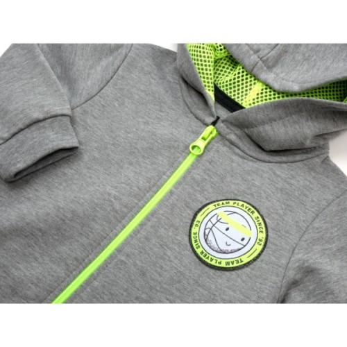 Кофта дитяча Miniworld на блискавці (16117-86B-gray)