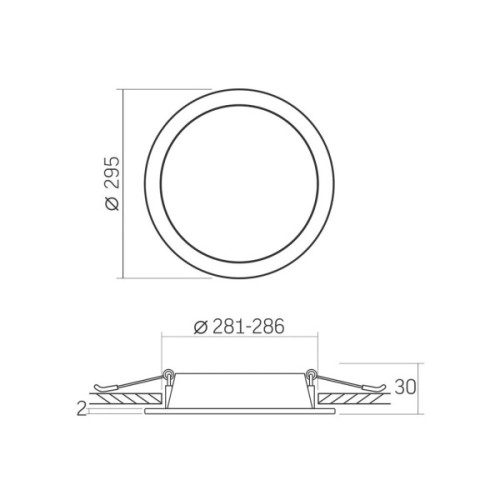 Світильник Videx LED 26W 5000K (VL-DLBR-265)