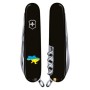 Ніж Victorinox Spartan Ukraine Black "Карта України Жовто-Блакитна" (1.3603.3_T1166u)