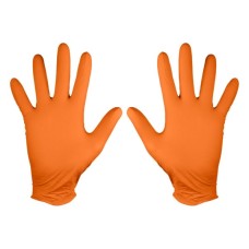 Захисні рукавиці Neo Tools робочі/медичні, перфоровані нітрилові, р.L, 50шт., помаранчевий (97-690-L)