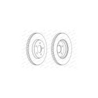 Гальмівний диск FERODO DDF2357C