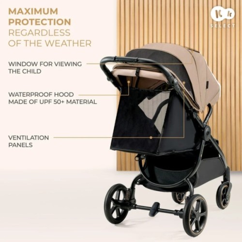 Коляска Kinderkraft Mitzy Linen Beige (KSMITZ00BEG0000) (5902533924356)