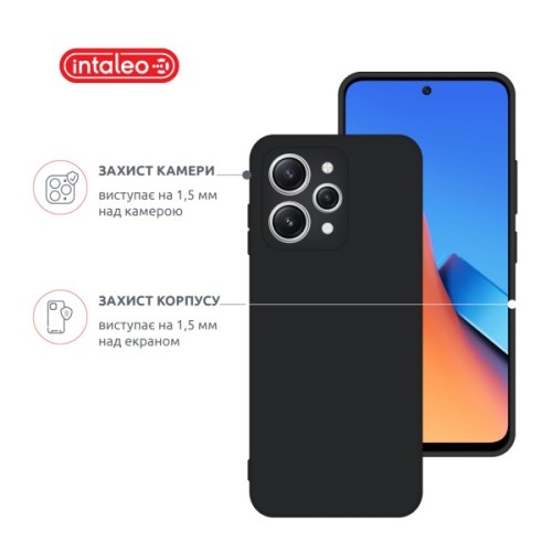 Чохол до мобільного телефона Intaleo Silicone Xiaomi Redmi 12 Black (1283126600630)