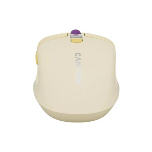 Мишка Canyon MW-26 LCD Silent Wireless/Bluetooth Yellow (CNS-CMSW26Y)