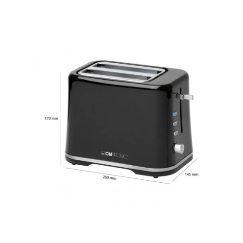 Тостер Clatronic TA 3554 black-silver