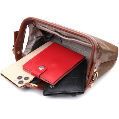 Сумка Vintage З натуральної шкіри Коричнева (22425)