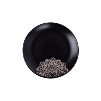 Тарілка Limited Edition Kora 25 см Обідня Чорна (JH5277S-1)