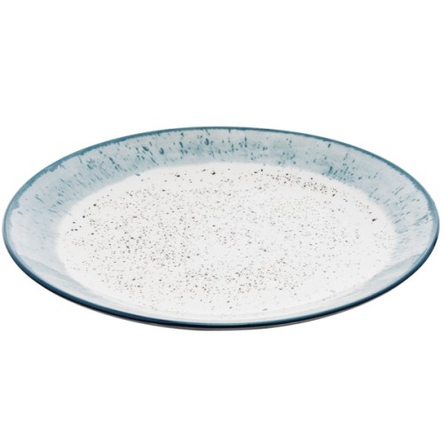 Тарілка Ardesto Siena, 27см, порцеляна, біло-блакитний (AR2927SWB)