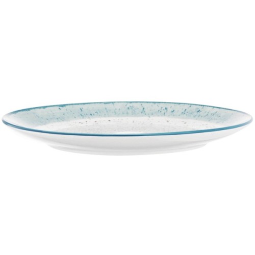 Тарілка Ardesto Siena, 27см, порцеляна, біло-блакитний (AR2927SWB)