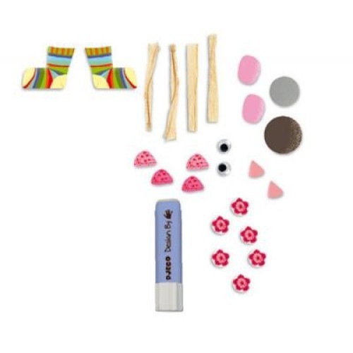 Набір для творчості Djeco Художній комплект Коллаж для самих маленьких 4 фігурки (DJ08664)