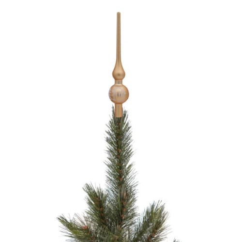 Верхівка на ялинку Chomik з малюнком 20 см, пластик, золота (5900779830448_1)