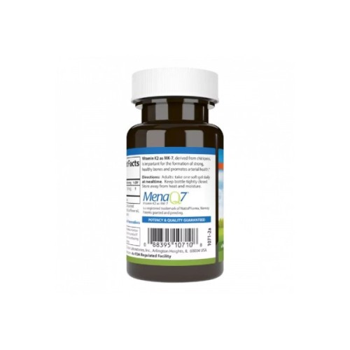 Вітамін Carlson Вітамін K2, MK-7, 90 мкг, Vitamin K2 as MK-7, 60 желатинових (CL10710)