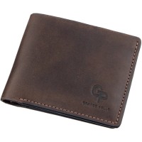 Портмоне Grande Pelle Унісекс на магніті Коричневе (11208)