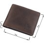 Портмоне Grande Pelle Унісекс на магніті Коричневе (11208)