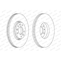 Гальмівний диск FERODO DDF1615