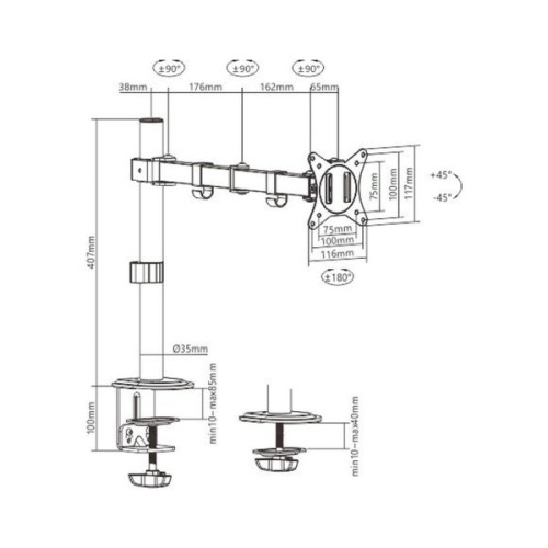 Кронштейн Gembird MA-D1-01