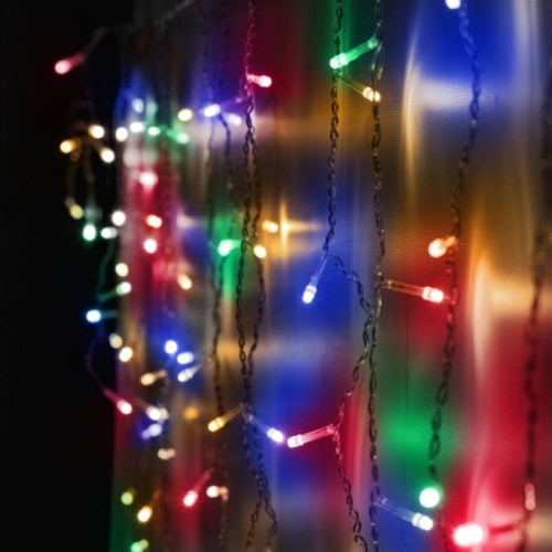 Гірлянда YES! Fun Бахрома 84 LED Різнокольорова 2 м Статична Конектор (974847)