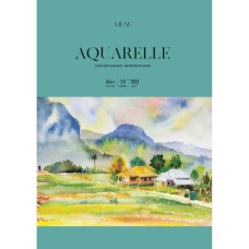 Папір для малювання Школярик для акварелі MUSE, A4 10 аркушів 300г/м2 (PD-A4-076)