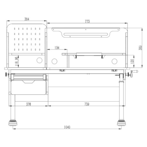 Парта Cubby Ammi grey (221919)